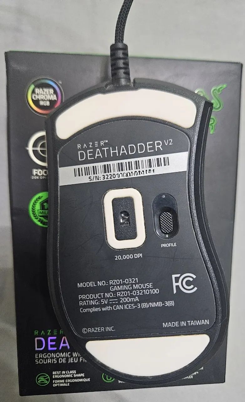 Mouse Gamer Razer DeathAdder V2 - Foto 5