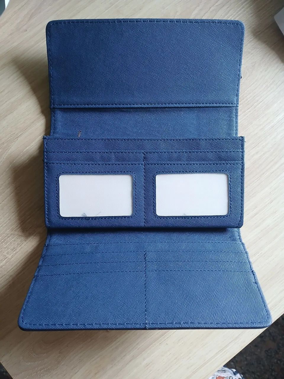 Carteira porta cédula azul  - Foto 2
