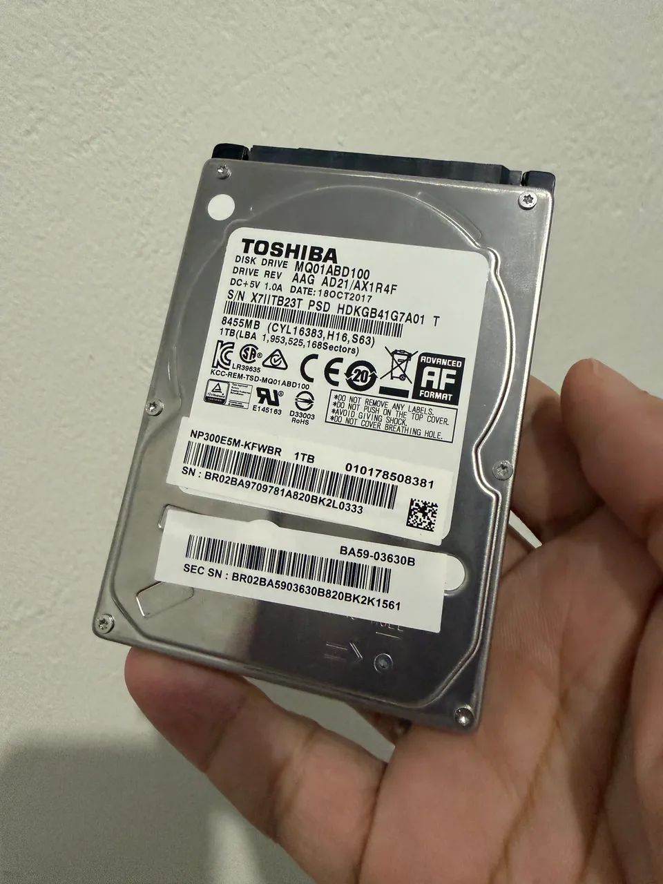 HD interno toshiba 1tb