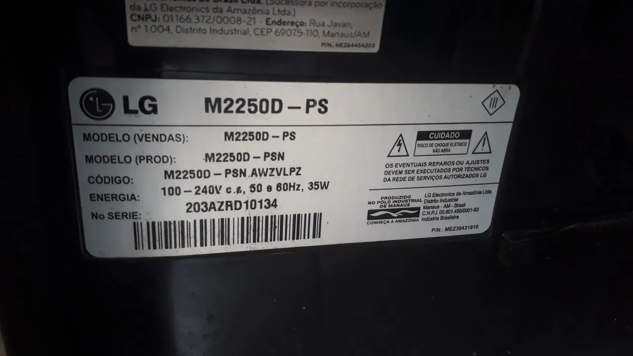 PLACA E BASE DE MONITOR - M2250D PS