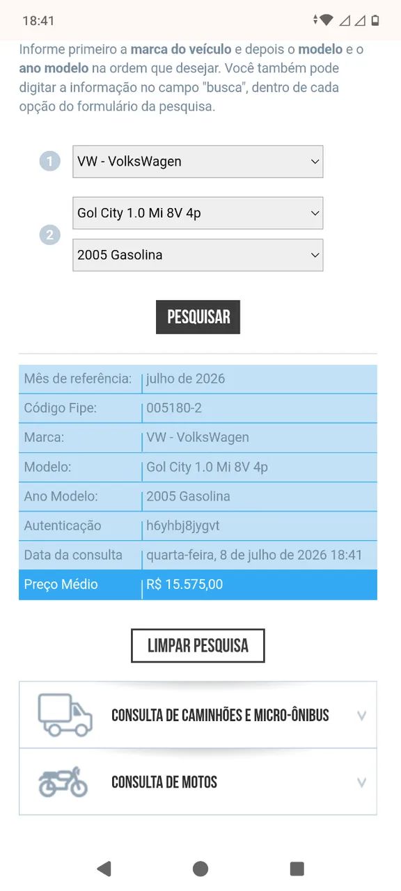 Volkswagen Gol Geração III City 1.0 MI 8V Total Flex Mec. 4P 2005
