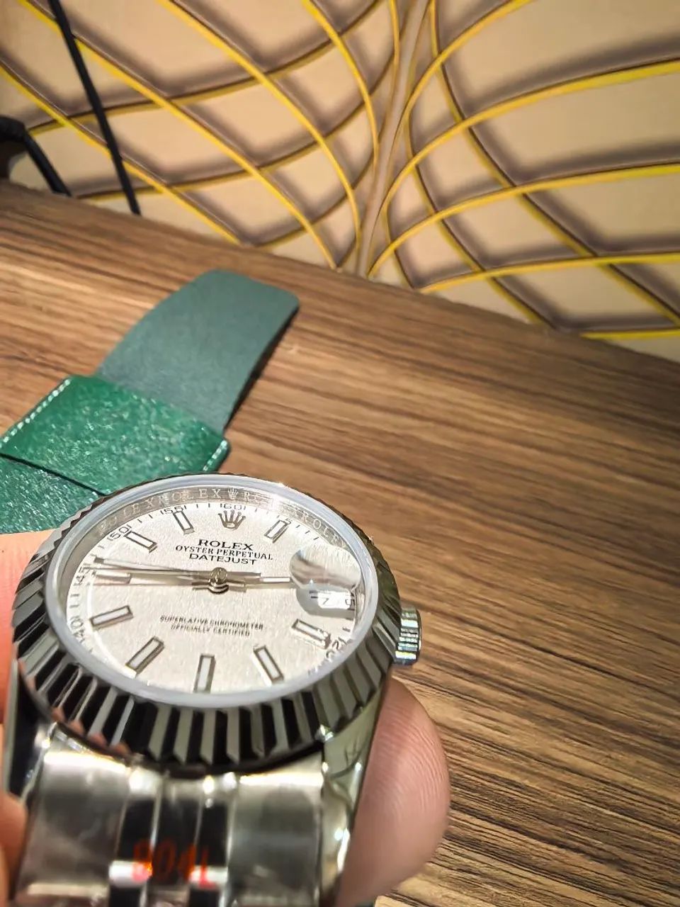 R0lex datejust 36mm bisel canelado - Foto 5