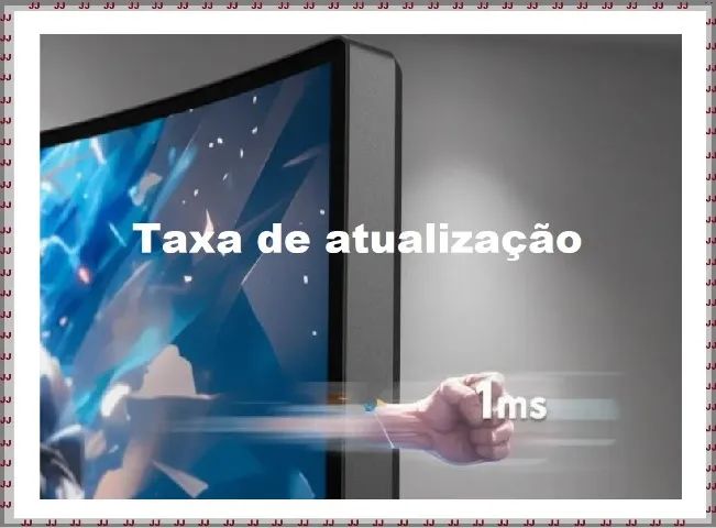 Monitor Tela Curva 27 polegadas Gaming 100hz - 1ms - Full Hd  - Foto 3