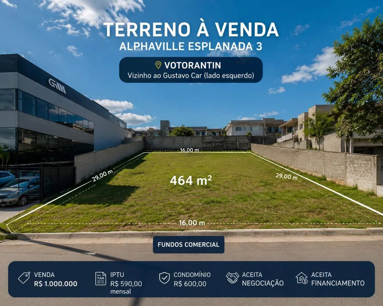 Terreno para Venda em Votorantim, Alphaville Nova Esplanada