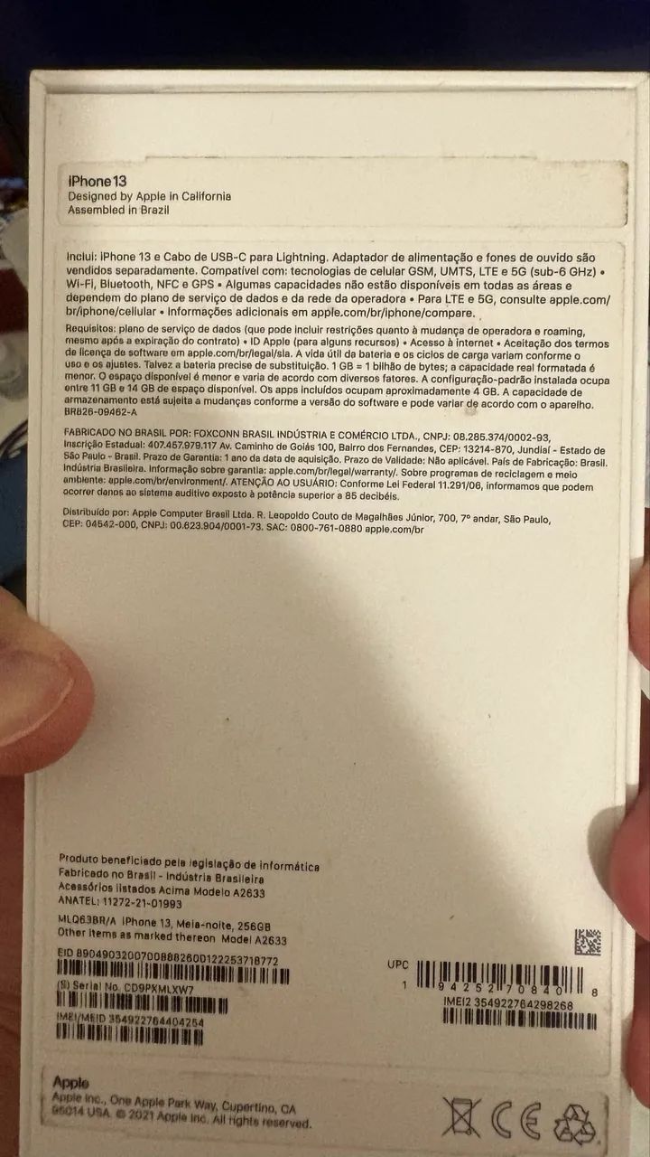 Iphone 13 256gb preto - Foto 3