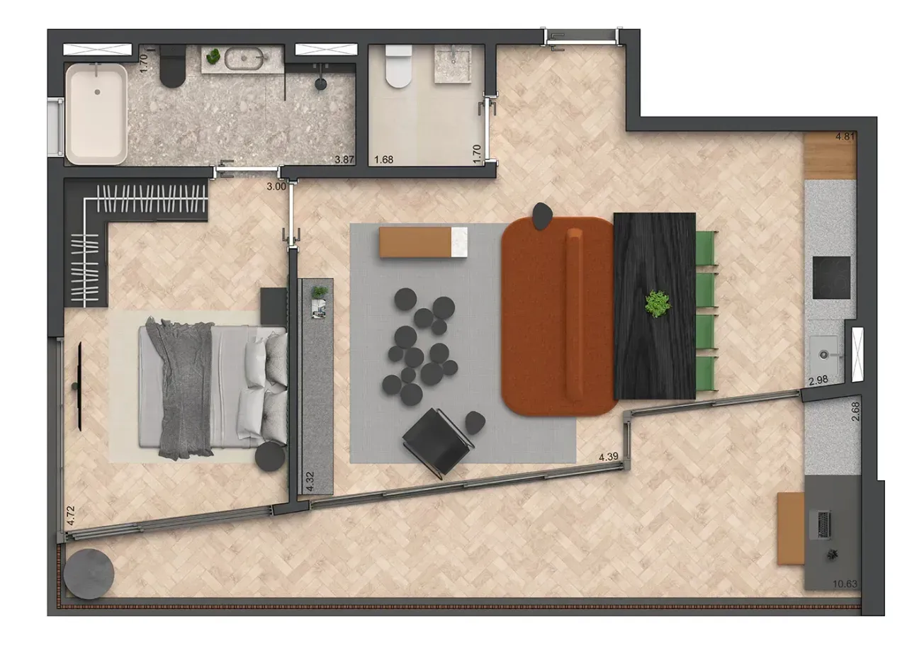 PLANTA 88m²