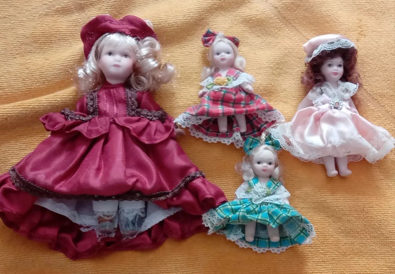 Boneca de pano porcelana vintage anos 70 80 - Foto 2