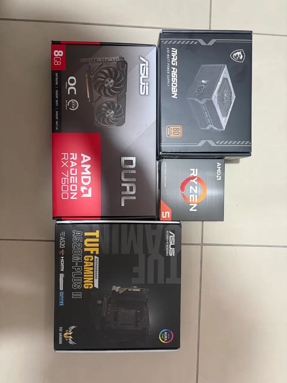 Pc gamer Ryzen 5 5500 + rx7600  - Foto 5