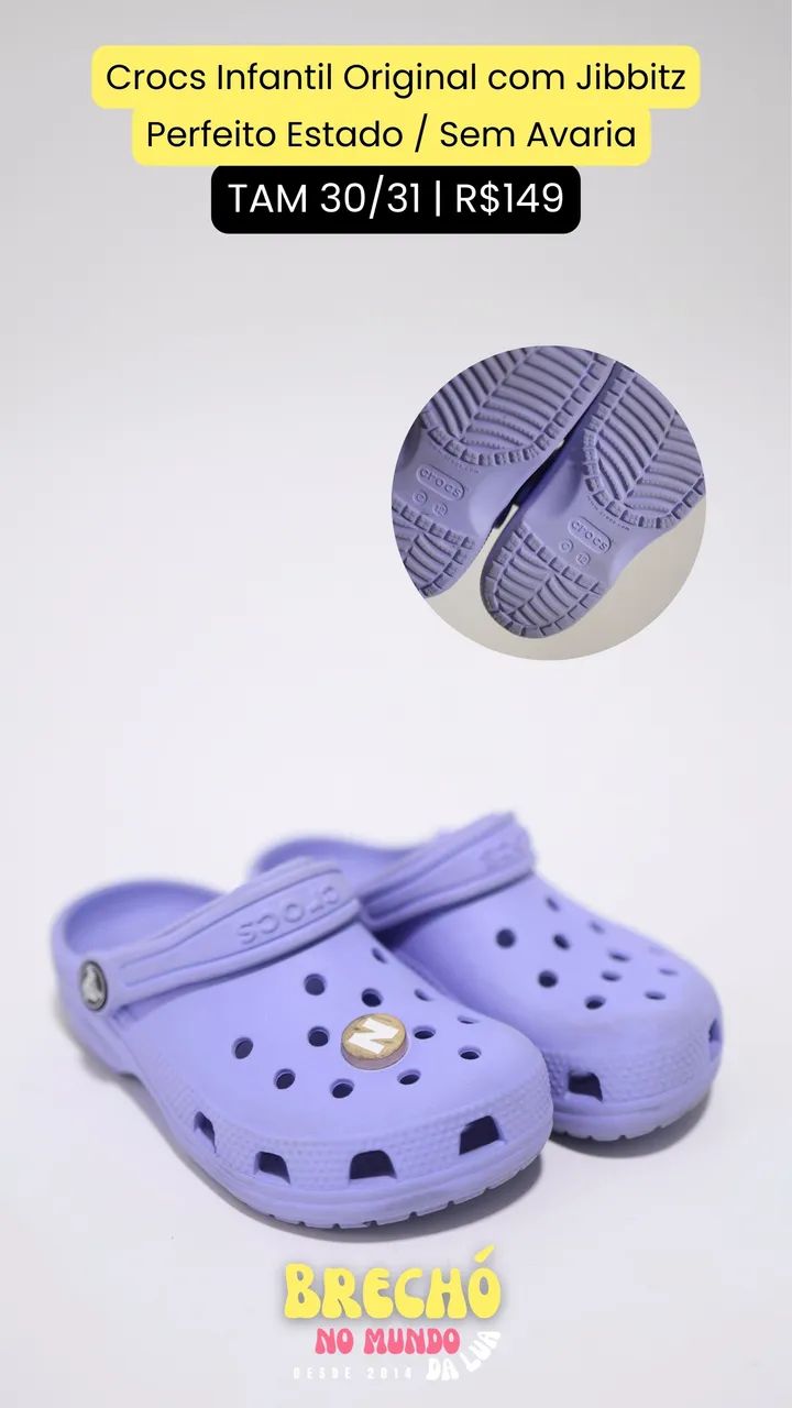 CROCS INFANTIL ORIGINAL ROXO