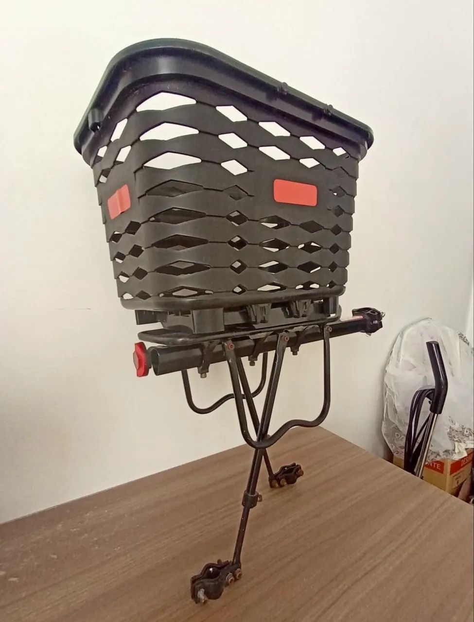 Bagageiro + Cesta para Bicicleta - Foto 4