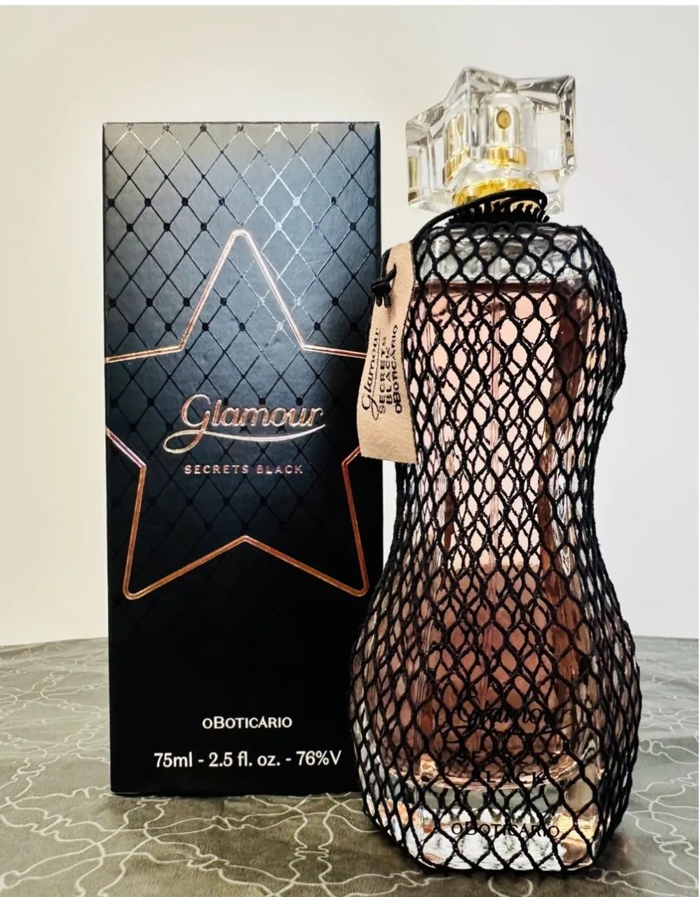 Perfume Glamour Secrets Black( promoção)
