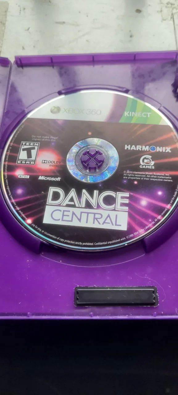 CD Xbox 360 dance central Kinect 