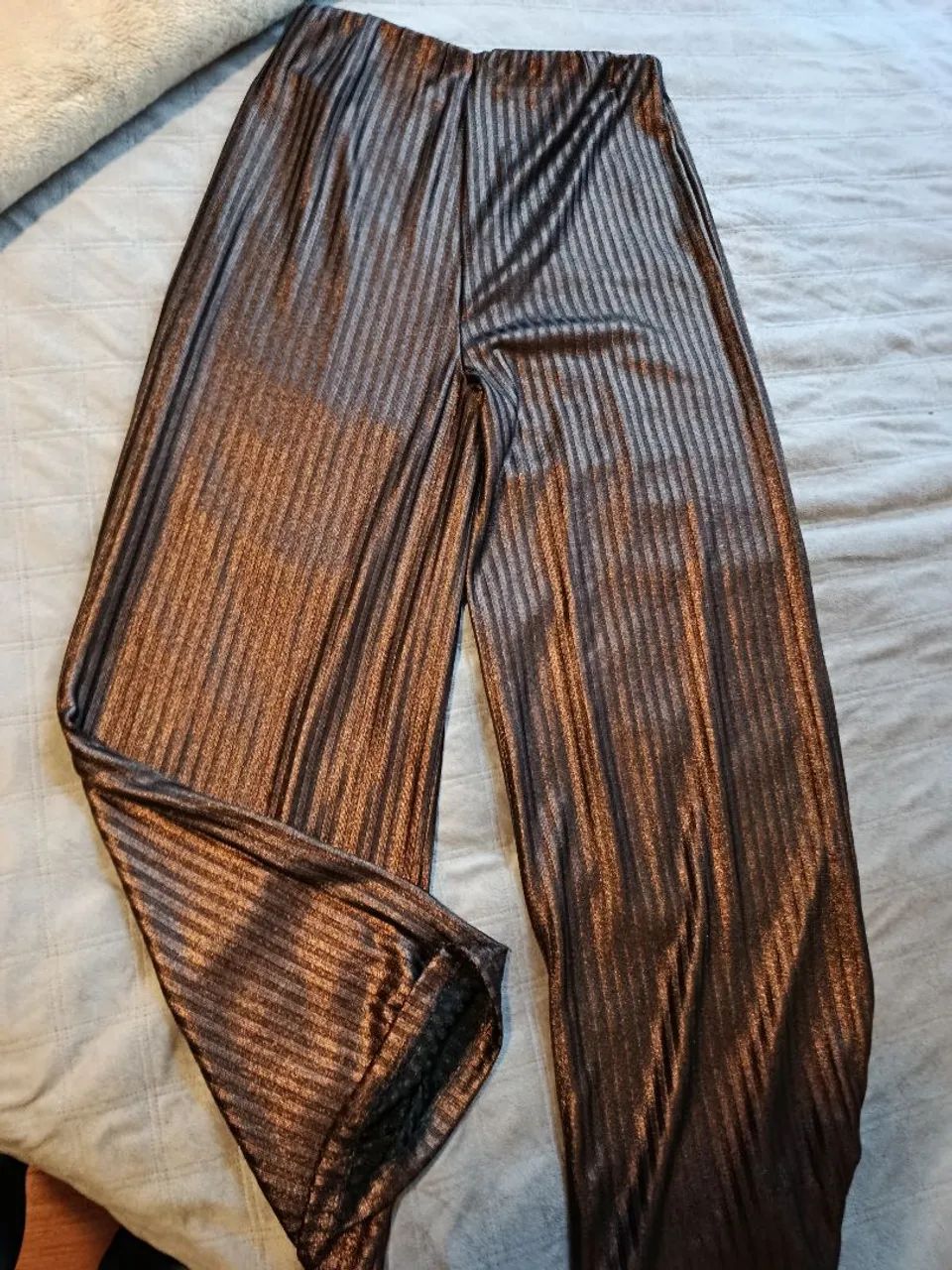 Calça pantalona marrom forever 21 M - Foto 4