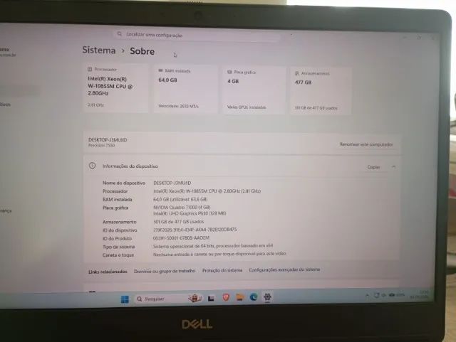 Super Notebook 64gb de ram e placa de video - Foto 4