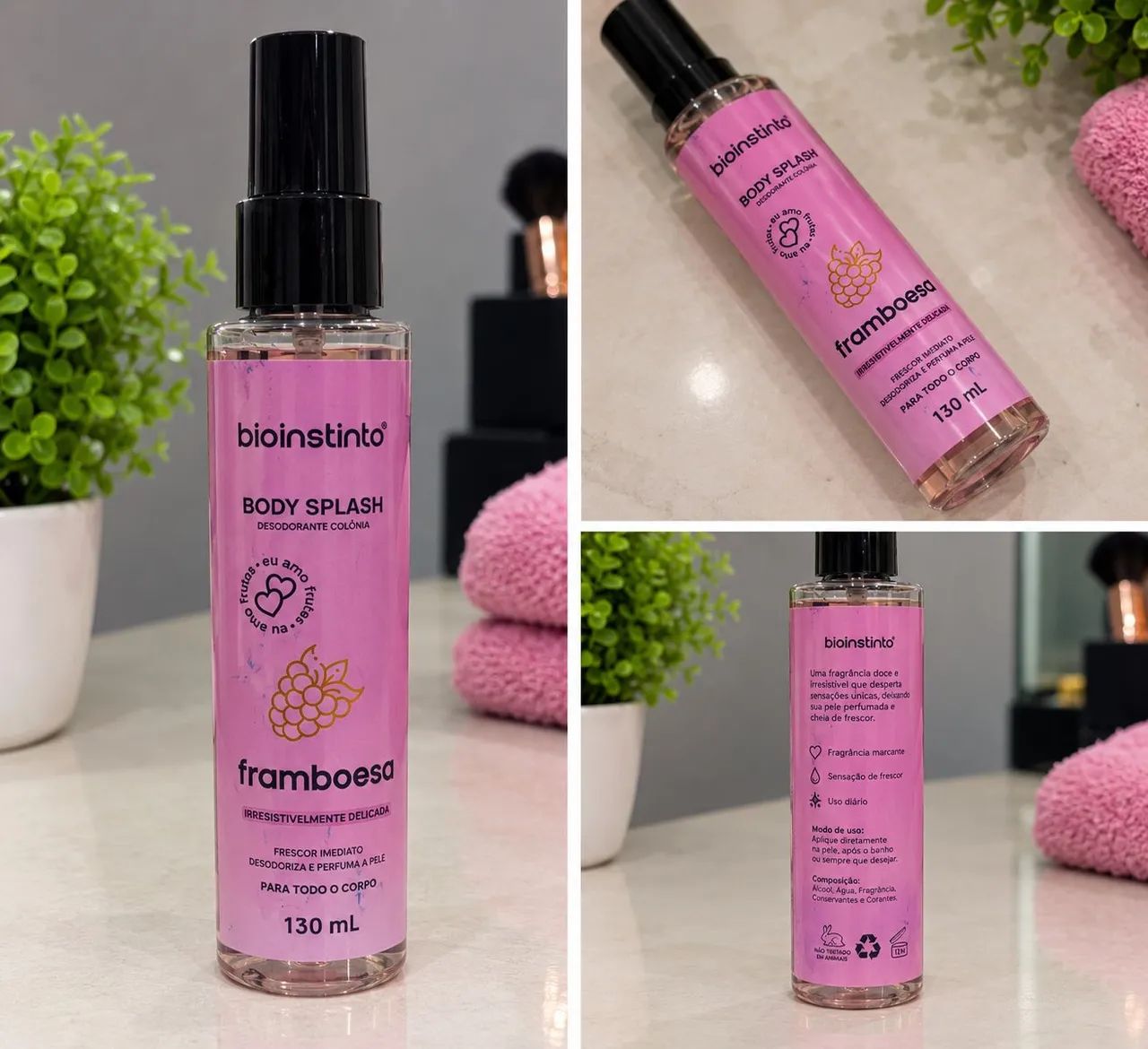 BODY SPLASH FRAMBOESA 130ML BIO INSTINTO - Foto 2