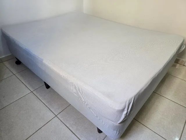 Cama Box de Casal com Colchão de Molas - Foto 3