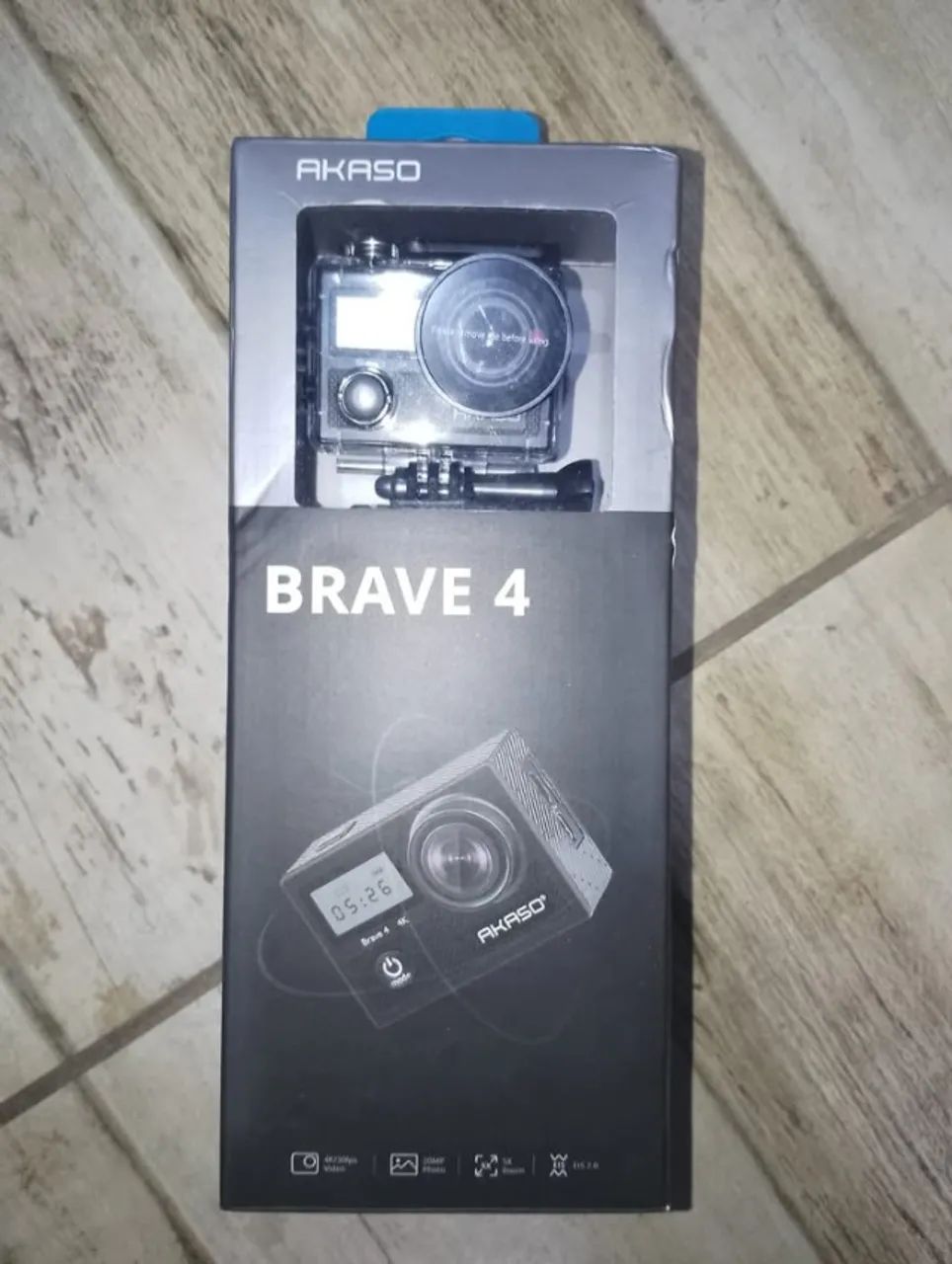Câmera De Ação Akaso Brave 4 4k 30 Fps 20 Mp À Prova D'água