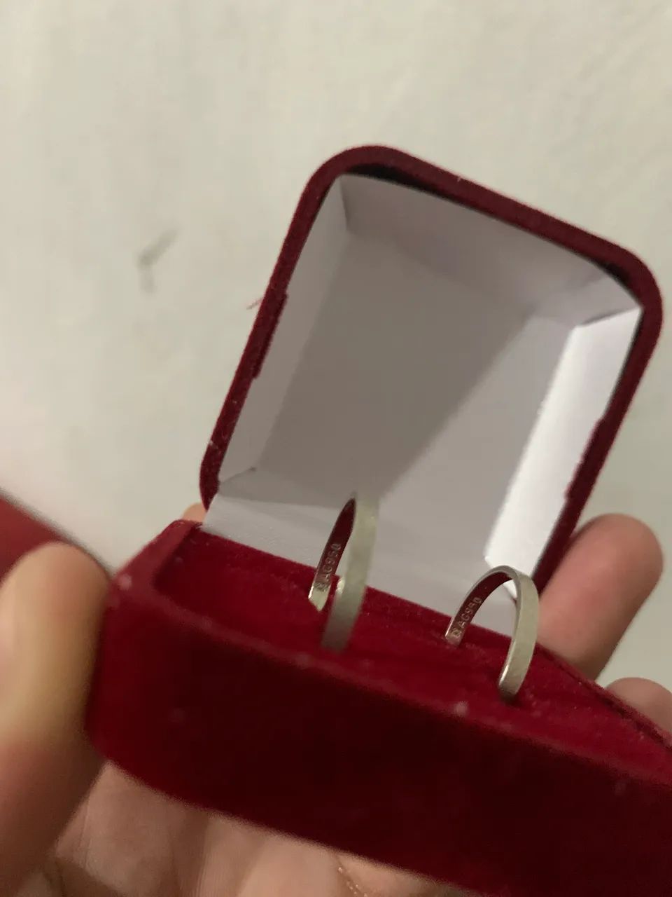 Vende-se par de aliança de prata - Foto 3