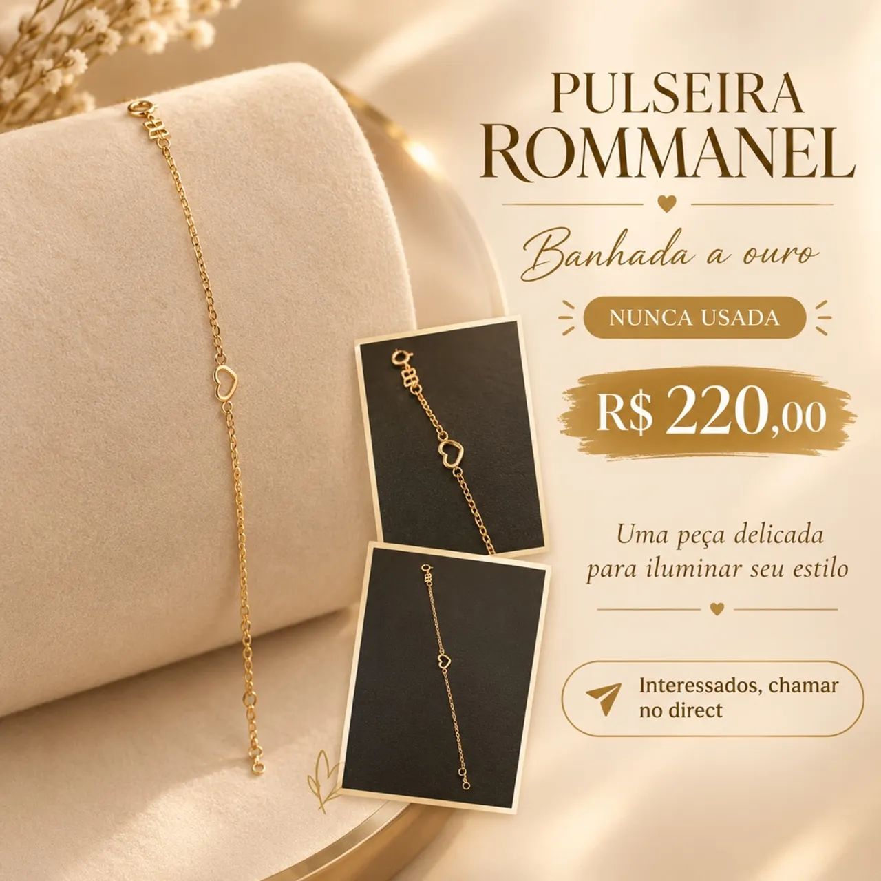 Pulseira Banhada Ouro