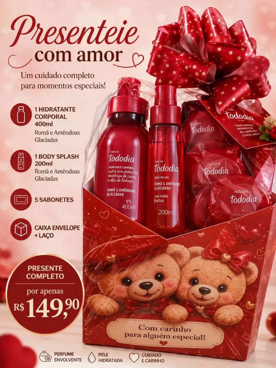 Presente Natura todo dia romã e amendoas glaceadas