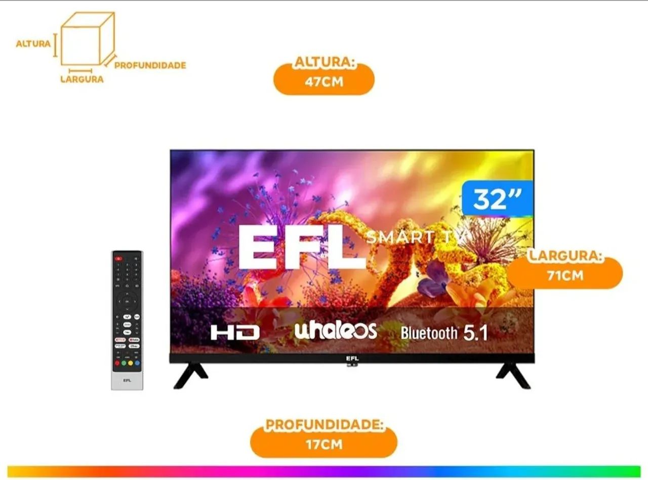 Vendo smart TV 32 polegadas com 1 mes de uso 