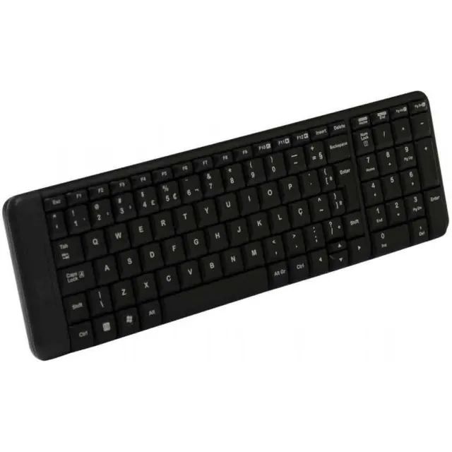 Combo Teclado e Mouse Logitech MK220 Sem Fio Black ABNT2, 12x 14,41 - Foto 5
