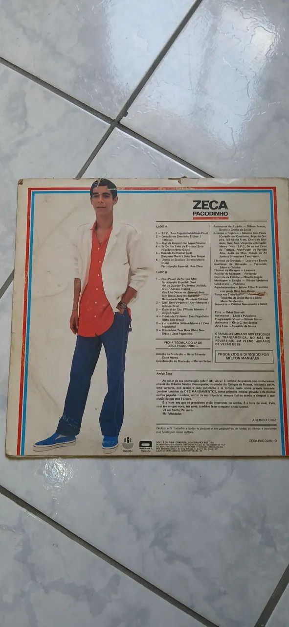 LP disco de Vinil Zeca Pagodinho  - Foto 2