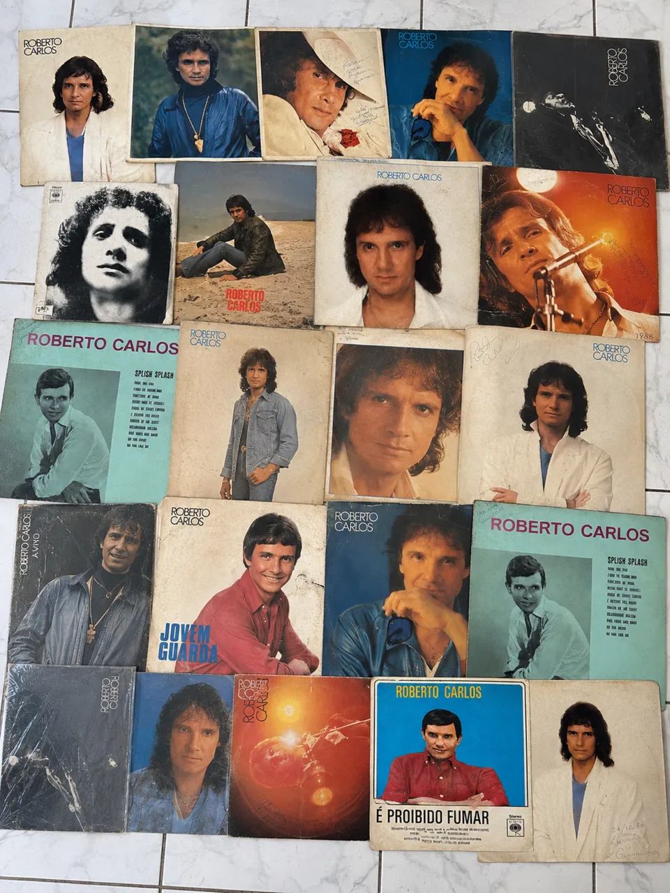 Coleção Roberto Carlos - 25 discos de vinil