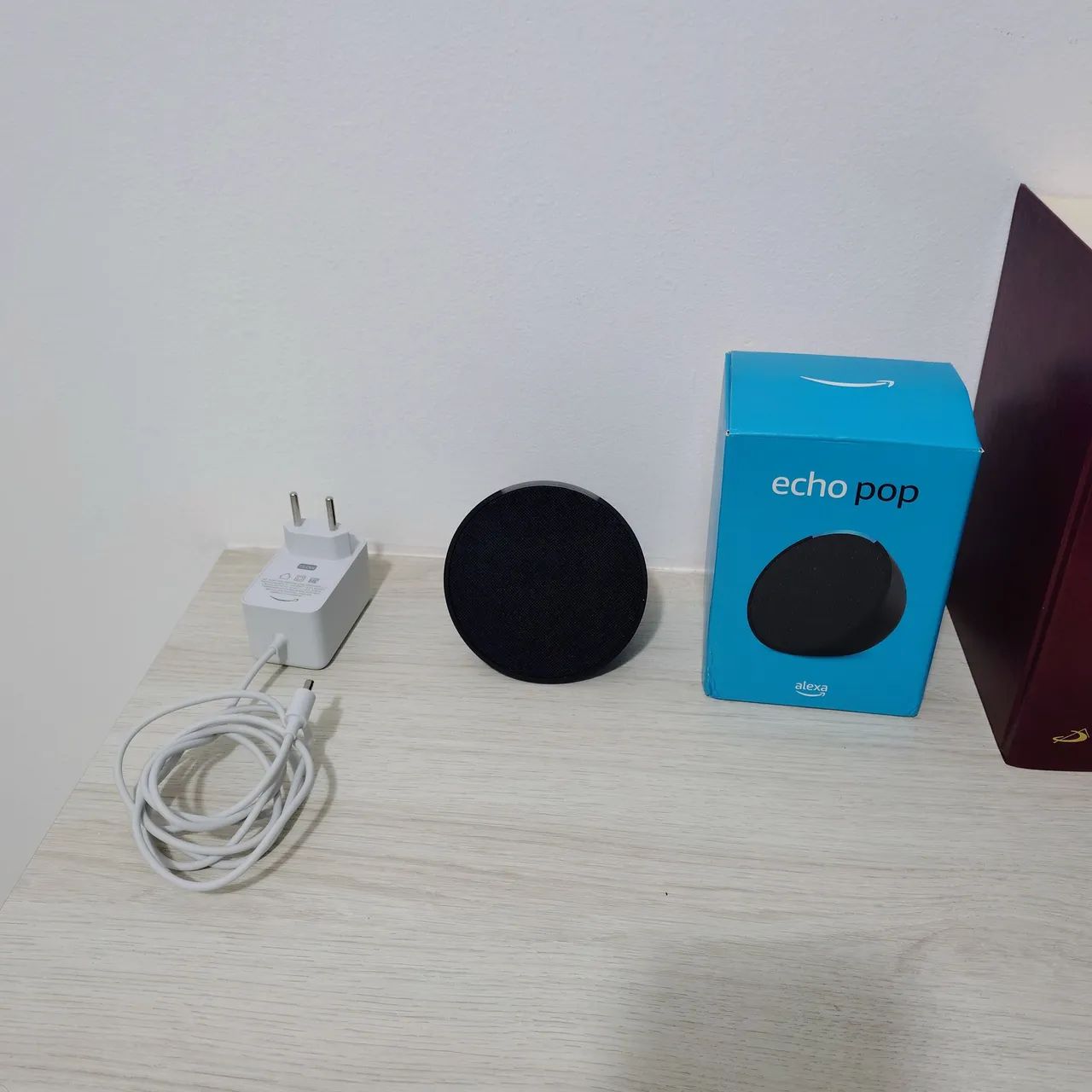 Amazon Echo Pop (1ª Geração) Preta - Completa na Caixa Original - Foto 2