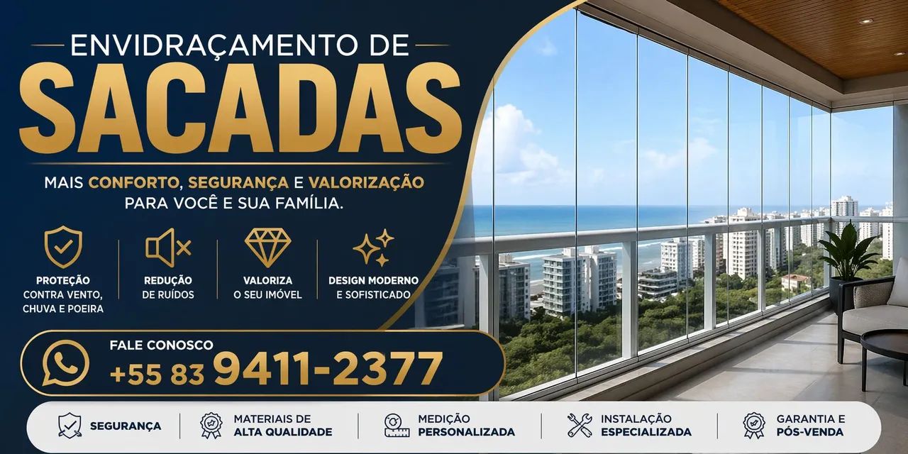 Envidraçamento de sacada
