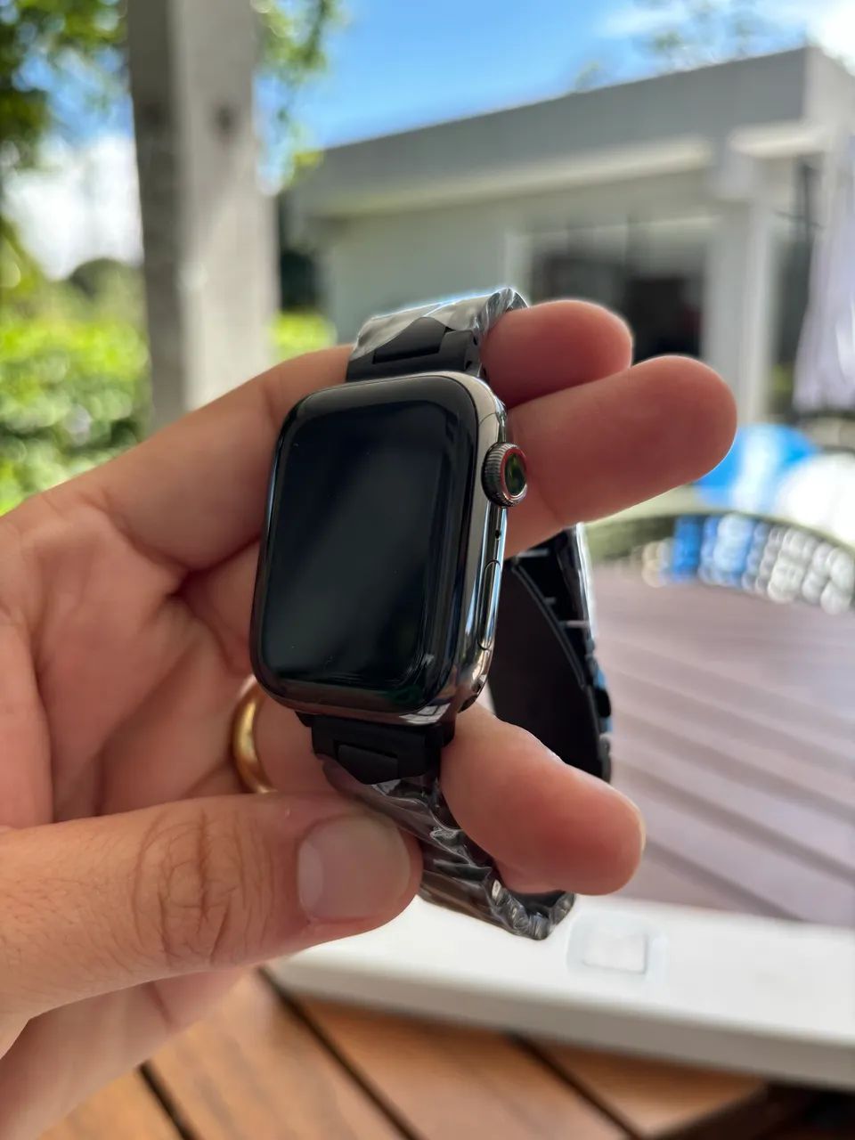 Apple Watch 7 45mm- SAFIRA - NOVO - Foto 3