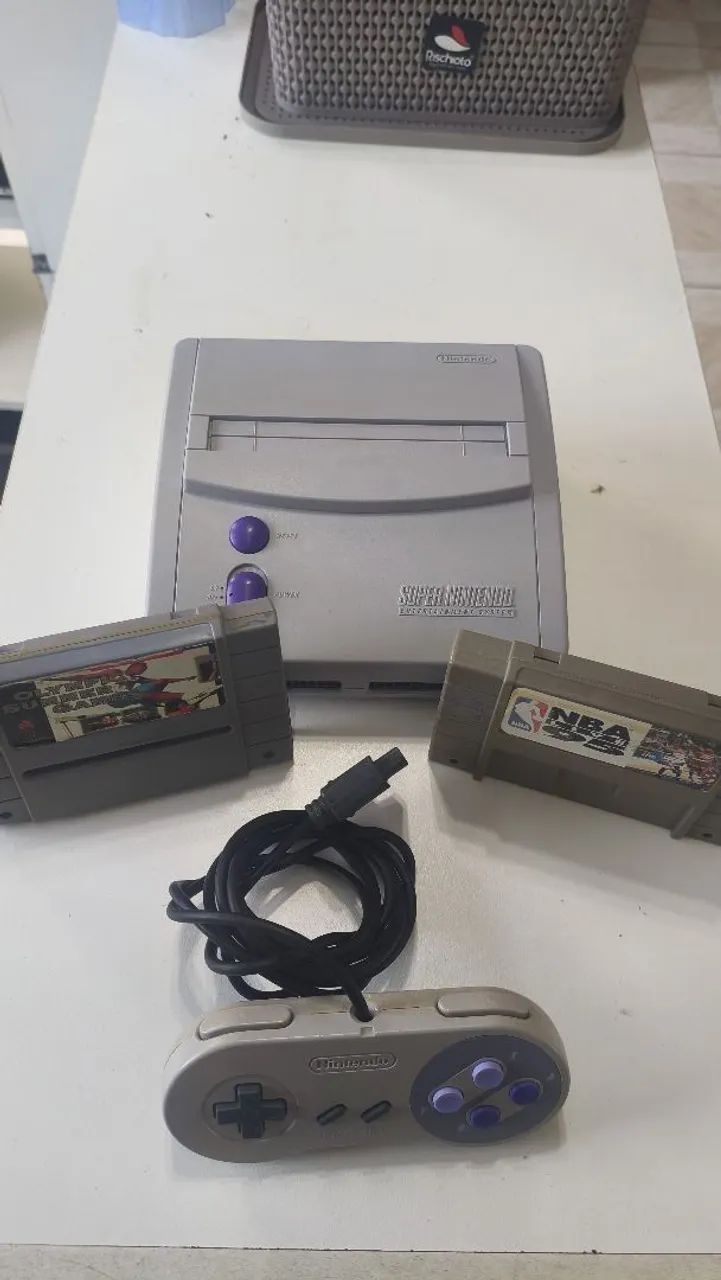 Super Nintendo baby impecável!!