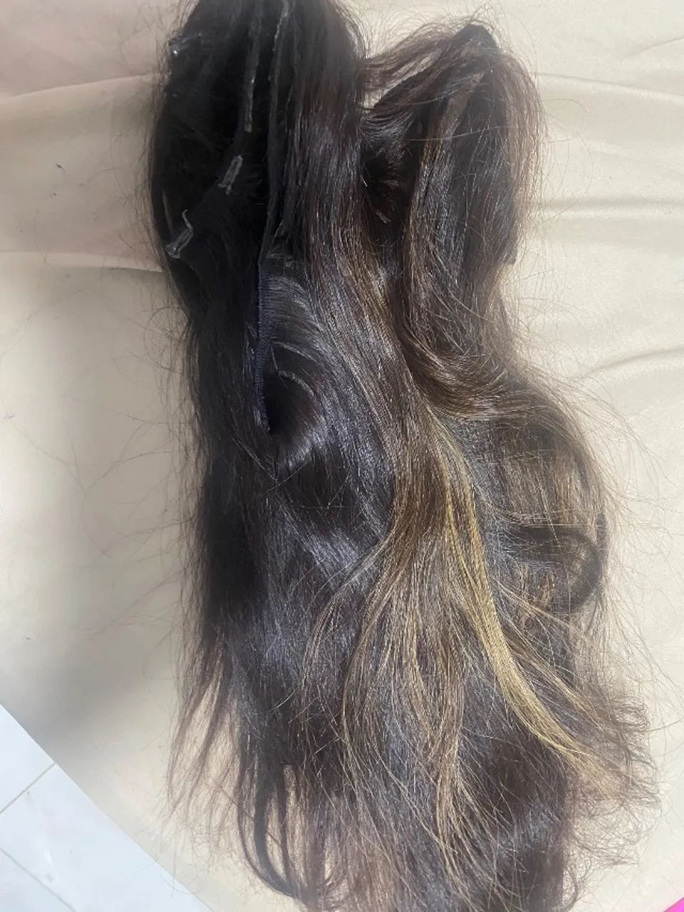 Cabelo liso humano