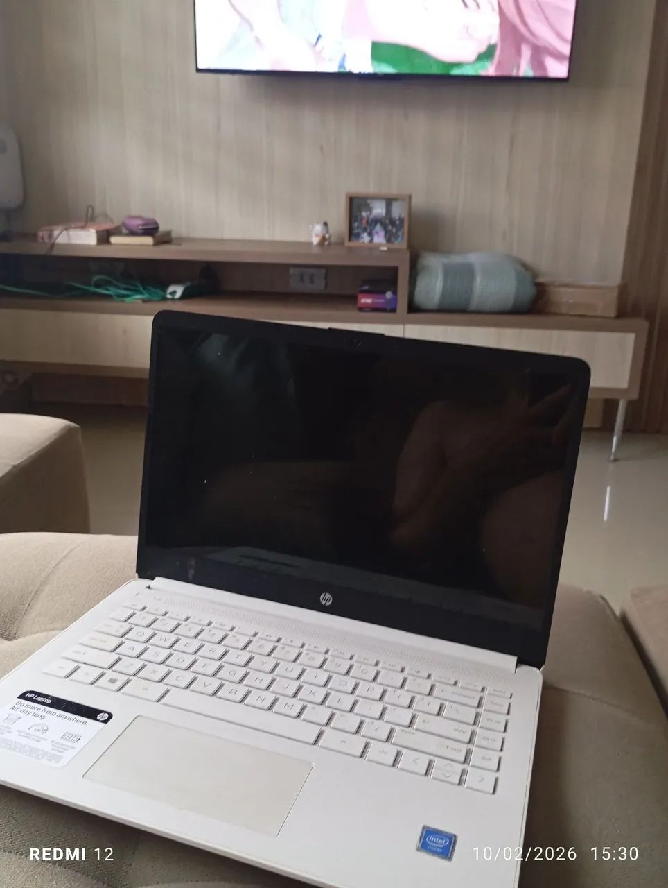 Notebook HP branco Lindo