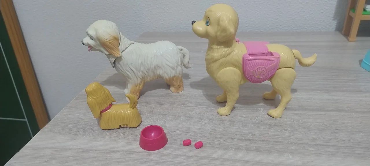 Lote pets originais da Barbie, caminha e cachorros. - Foto 4
