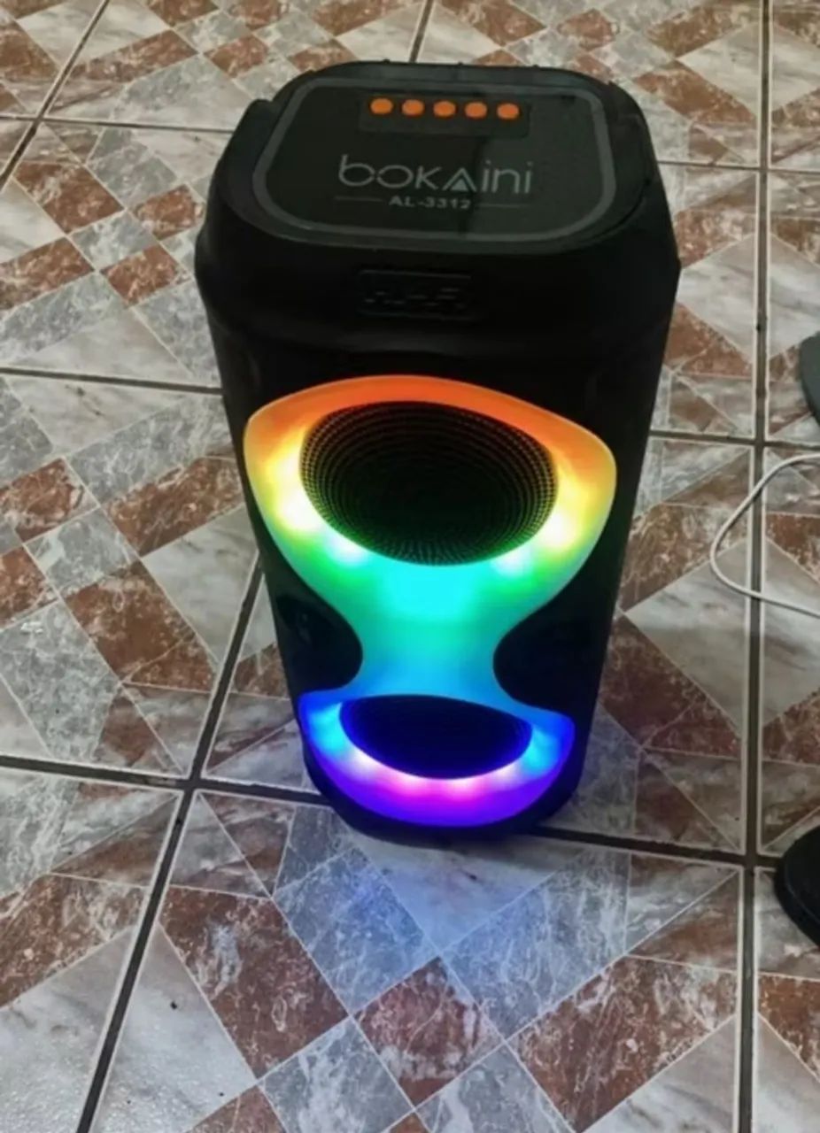 Caixa de Som com LED 