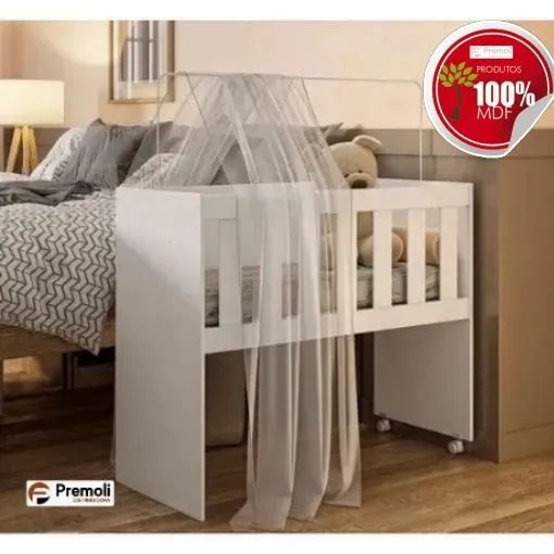 BERÇO 5 EM 1 C/ COLCHÃO 100% MDF