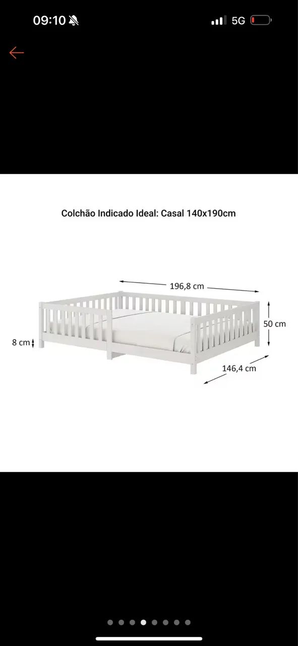 Cama casal Montessori 