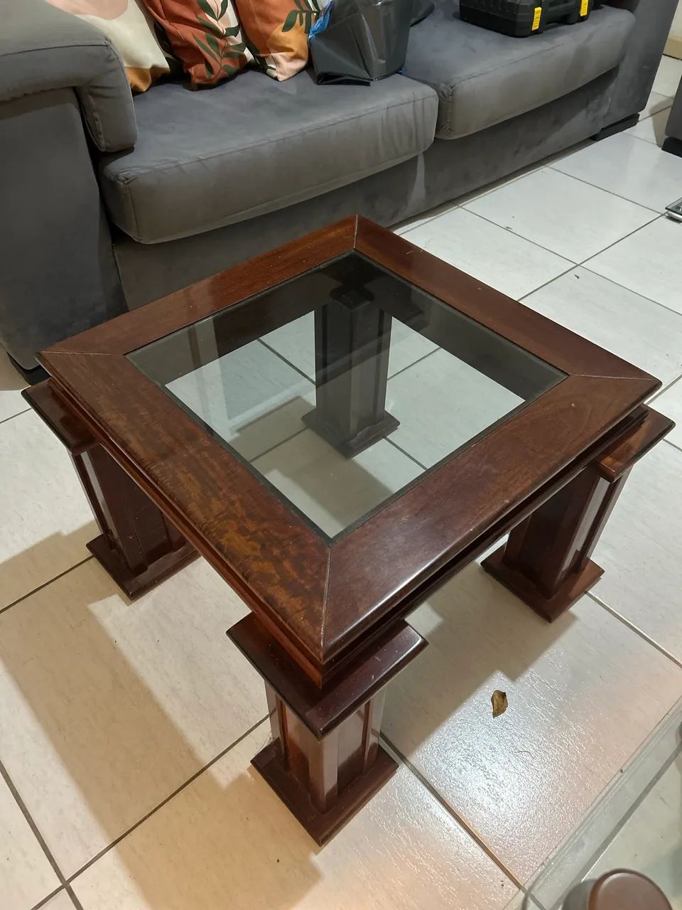 Mesa de centro de madeira - Foto 3