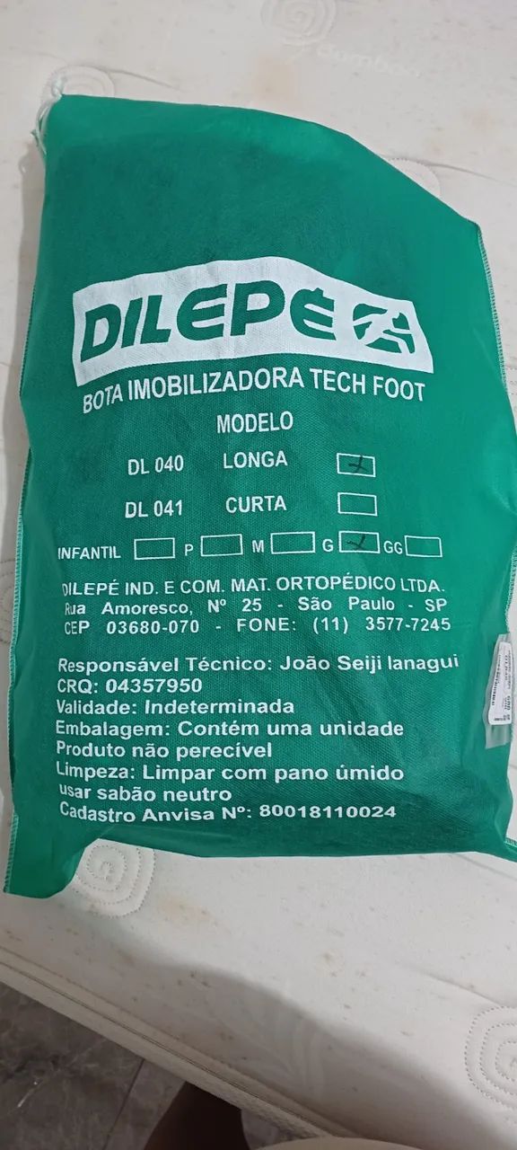Bota Ortopédica Imobilizadora Tech Foot Dilepé G Longa - Foto 2
