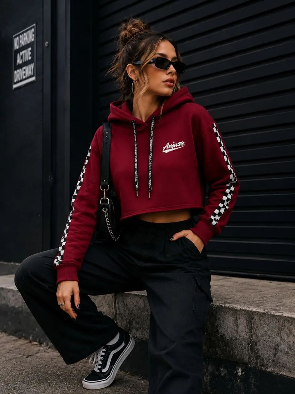 Moletom cropped Anjuss tamanho PP - Foto 3