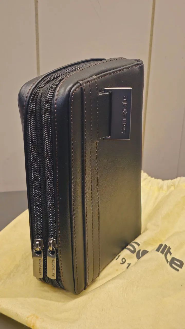 CARTEIRA NECESSER SAMSONITE COURO 