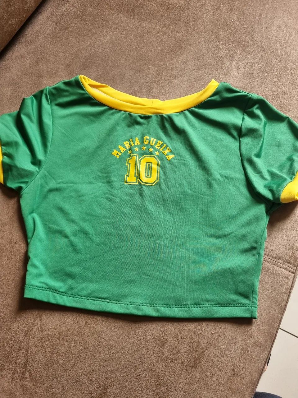Blusa Cropped MG P verde
