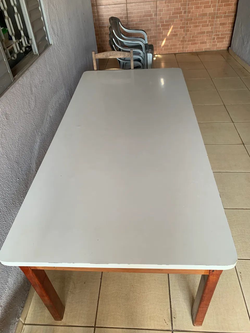 Mesa de madeira 2,5x1 m - Foto 2