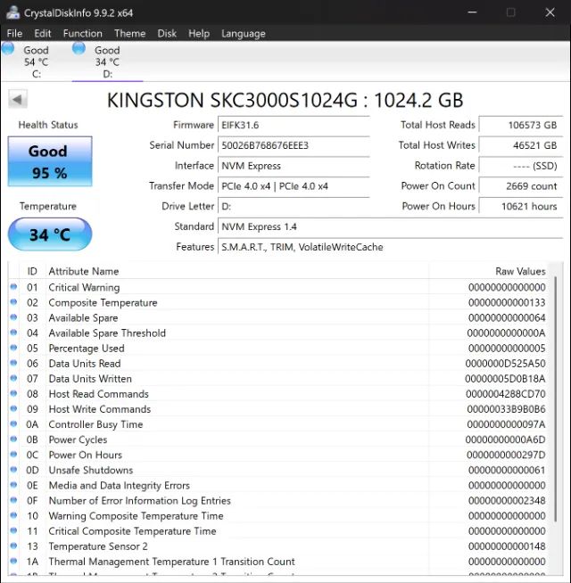 Ssd 1tb Kingston kc3000 nvme m2 - Foto 2