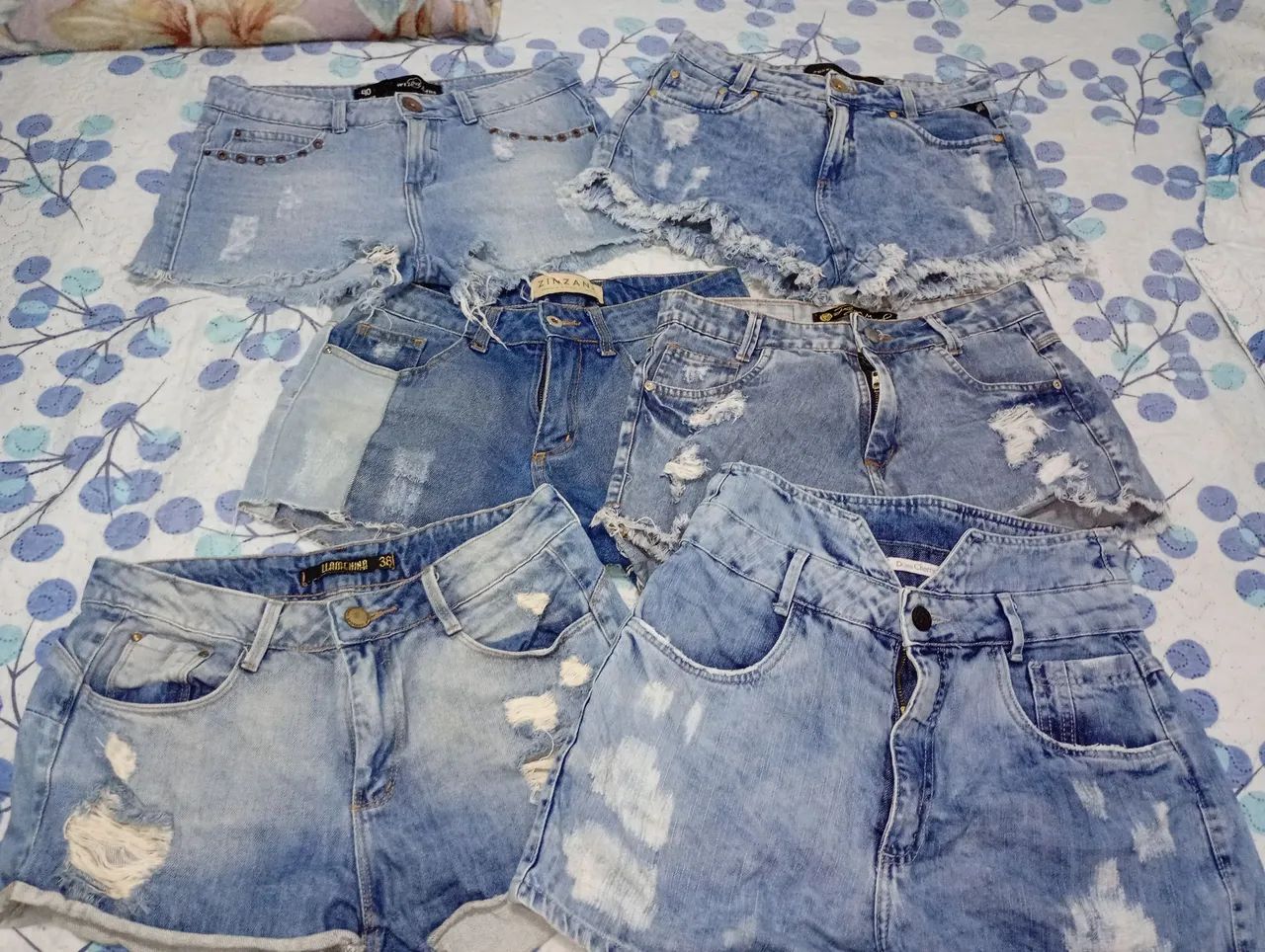 Lote de short jeans feminino 