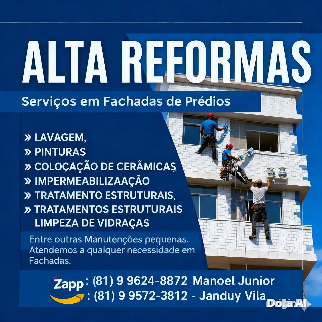 Faixada de prédio no rapel - Foto 2