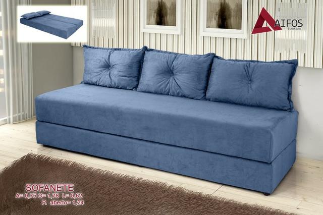 Sofá Cama Sofanete Amsterdã em Suede Resistente (Em Até 12 X Sem Juros) - Foto 5