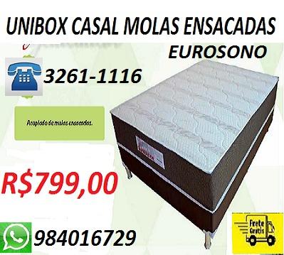 Entregamos No Mesmo Dia Cama Box Molas Ensacadas Casal Eurosono 799,00