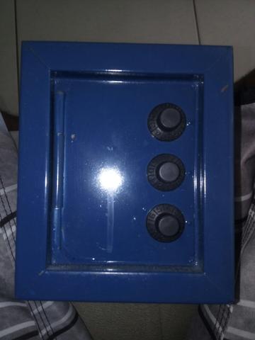 COFRE AZUL p/moedas por apenas $25,00- tam:12/8cm